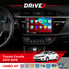 Штатна магнітола для Toyota Corolla 2013-2016 DriveX UN8 QLED 10" Android 4-ядерний 2x32Гб 4x45W бездротовий CarPlay та AndroidAuto