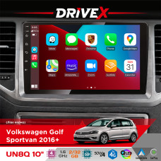 Штатна магнітола для Volkswagen Golf Sportvan 2016+ DriveX UN8 QLED 10" Android 4-ядерний 2x32Гб 4x45W бездротовий CarPlay та AndroidAuto