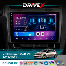 Штатна магнітола для Volkswagen Golf VII 2012-2021 DriveX SE-1011 QLED 10" Android 4-ядерний 4+64Гб DSP 4x50W(TDA7851) бездротовий CarPlay та AndroidAuto