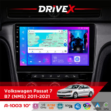 Штатна магнітола для Volkswagen Passat 7 (B7) (NMS) 2011-2021 DriveX A-1003 QLED 10" Android 2+32Гб 4-ядерний 4x50W(TDA7851) бездротовий CarPlay та AndroidAuto