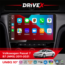 Штатна магнітола для Volkswagen Passat 7 (B7) (NMS) 2011-2021 DriveX UN8 QLED 10" Android 4-ядерний 2x32Гб 4x45W бездротовий CarPlay та AndroidAuto