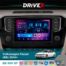 Штатна магнітола для Volkswagen Passat (B8) 2014+ DriveX SE-1011 QLED 10" Android 4-ядерний 4+64Гб DSP 4x50W(TDA7851) бездротовий CarPlay та AndroidAuto