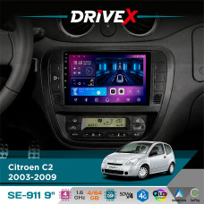 Штатна магнітола для Toyota ProAce 2013-2016 DriveX SE-911 4+64Гб QLED 9" Android 4-ядерний 4x50W(TDA7851) DSP бездротовий CarPlay та AndroidAuto