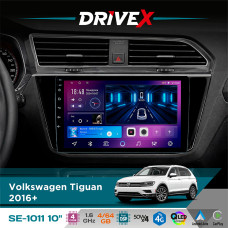 Штатна магнітола для Volkswagen Tiguan 2016+ DriveX SE-1011 QLED 10" Android 4-ядерний 4+64Гб DSP 4x50W(TDA7851) бездротовий CarPlay та AndroidAuto