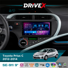 Штатна магнітола для Toyota Prius C 2012-2014 DriveX SE-911 4+64Гб QLED 9" Android 4-ядерний 4x50W(TDA7851) DSP бездротовий CarPlay та AndroidAuto