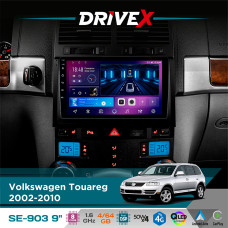 Штатна магнітола для Volkswagen Touareg 2002-2010 DriveX SE-903 QLED 9" Android 8-ядерний 4+64Гб SIM-картка 3G/4G DSP 4x50W(TDA7851) бездротовий CarPlay та AndroidAuto