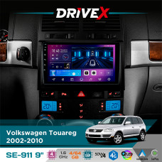 Штатна магнітола для Volkswagen Touareg 2002-2010 DriveX SE-911 4+64Гб QLED 9" Android 4-ядерний 4x50W(TDA7851) DSP бездротовий CarPlay та AndroidAuto