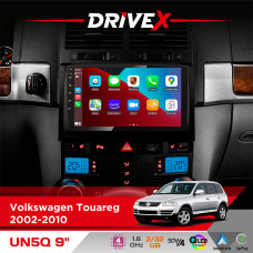 Штатна магнітола для Volkswagen Touareg 2002-2010 DriveX UN5 QLED 9" Android 4-ядерний 2+32Гб 4x45W бездротовий CarPlay та AndroidAuto