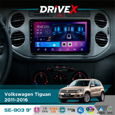 Штатна магнітола для Volkswagen Tiguan 2011-2016 DriveX SE-903 QLED 9" Android 8-ядерний 4+64Гб SIM-картка 3G/4G DSP 4x50W(TDA7851) бездротовий CarPlay та AndroidAuto