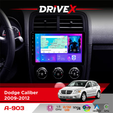 Штатна магнітола для Dodge Caliber 2009-2012 DriveX A-903 QLED 9" Android 4-ядерний 2+32Гб 4x50W(TDA7851) бездротовий CarPlay та AndroidAuto