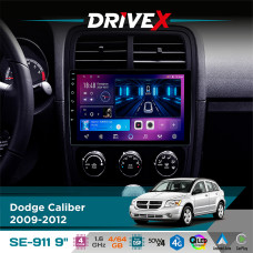 Штатна магнітола для Dodge Caliber 2009-2012 DriveX SE-911 4+64Гб QLED 9" Android 4-ядерний 4x50W(TDA7851) DSP бездротовий CarPlay та AndroidAuto
