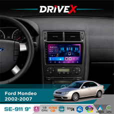 Штатна магнітола для Ford Mondeo 2002-2007 DriveX SE-911 4+64Гб QLED 9" Android 4-ядерний 4x50W(TDA7851) DSP бездротовий CarPlay та AndroidAuto