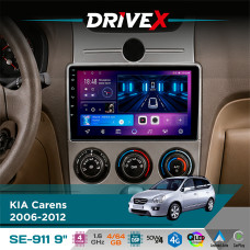 Штатна магнітола для KIA Carens 2006-2012 DriveX SE-911 4+64Гб QLED 9" Android 4-ядерний 4x50W(TDA7851) DSP бездротовий CarPlay та AndroidAuto