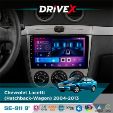 Штатна магнітола для Chevrolet Nubira (Hatchback-Wagon) 2004-2008 DriveX SE-911 4+64Гб QLED 9" Android 4-ядерний 4x50W(TDA7851) DSP бездротовий CarPlay та AndroidAuto