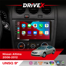 Штатна магнітола для Nissan Altima 2006-2012 DriveX UN5 QLED 9" Android 4-ядерний 2+32Гб 4x45W бездротовий CarPlay та AndroidAuto