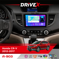 Штатна магнітола для Honda CR-V 2012-2017 DriveX A-903 QLED 9" Android 4-ядерний 2+32Гб 4x50W(TDA7851) бездротовий CarPlay та AndroidAuto