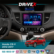 Штатна магнітола для Honda CR-V 2012-2017 DriveX SE-903 QLED 9" Android 8-ядерний 4+64Гб SIM-картка 3G/4G DSP 4x50W(TDA7851) бездротовий CarPlay та AndroidAuto