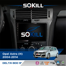 Штатна магнітола для Opel Antara 2006-2015 SoKill DELTA-900 9" Android 4-ядерний 2+64Гб 4x45W бездротовий CarPlay та AndroidAuto