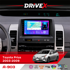 Штатна магнітола для Toyota Prius 2003-2009 DriveX A-903 QLED 9" Android 4-ядерний 2+32Гб 4x50W(TDA7851) бездротовий CarPlay та AndroidAuto