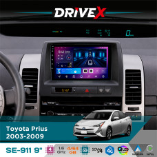 Штатна магнітола для Toyota Prius 2003-2009 DriveX SE-911 4+64Гб QLED 9" Android 4-ядерний 4x50W(TDA7851) DSP бездротовий CarPlay та AndroidAuto