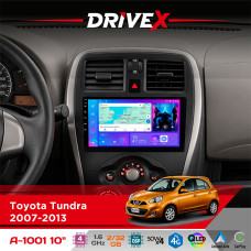 Штатна магнітола для Toyota Sequoia 2007-2022 DriveX A-1001 10" Android 4-ядерний 2+32Гб 4x45W бездротовий CarPlay та AndroidAuto