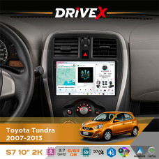 Штатна магнітола для Toyota Tundra 2007-2013 DriveX S7 2K QLED 10" Android 8-ядерний 2.7ГГц 6x64Гб SIM-картка 3G/4G AK7808 AB 4x50W DSP AK7739 VELVET бездротовий CarPlay та AndroidAuto