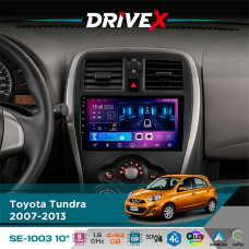Штатна магнітола для Toyota Sequoia 2007-2022 DriveX SE-1003 QLED 10" Android 8-ядерний 4+64Гб SIM-картка 3G/4G DSP 4x50W(TDA7851) бездротовий CarPlay та AndroidAuto