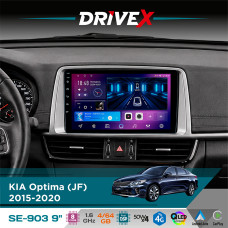 Штатна магнітола для KIA K5 2015-2020 DriveX SE-903 QLED 9" Android 8-ядерний 4+64Гб SIM-картка 3G/4G DSP 4x50W(TDA7851) бездротовий CarPlay та AndroidAuto