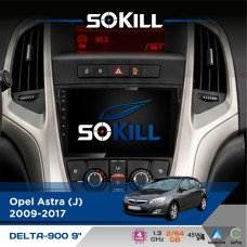 Штатна магнітола для Buick Excelle (China) 2009-2015 SoKill DELTA-900 9" Android 4-ядерний 2+64Гб 4x45W бездротовий CarPlay та AndroidAuto