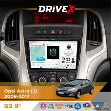 Штатна магнітола для Buick Excelle (China) 2009-2015 DriveX S3 QLED 9" Android 8-ядерний 1.6ГГц 4x64Гб SIM-картка 3G/4G 7388 4x45W ASP TM2313 бездротовий CarPlay та AndroidAuto