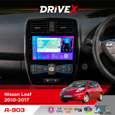 Штатна магнітола для Nissan Leaf 2010-2017 DriveX A-903 QLED 9" Android 4-ядерний 2+32Гб 4x50W(TDA7851) бездротовий CarPlay та AndroidAuto