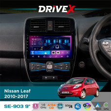 Штатна магнітола для Nissan Leaf 2010-2017 DriveX SE-903 QLED 9" Android 8-ядерний 4+64Гб SIM-картка 3G/4G DSP 4x50W(TDA7851) бездротовий CarPlay та AndroidAuto