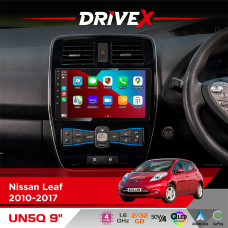 Штатна магнітола для Nissan Leaf 2010-2017 DriveX UN5 QLED 9" Android 4-ядерний 2+32Гб 4x45W бездротовий CarPlay та AndroidAuto