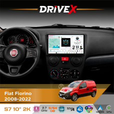 Штатна магнітола для Peugeot Bipper 2008-2017 DriveX S7 2K QLED 10" Android 8-ядерний 2.7ГГц 6x64Гб SIM-картка 3G/4G AK7808 AB 4x50W DSP AK7739 VELVET бездротовий CarPlay та AndroidAuto