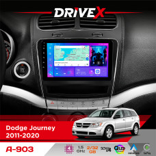 Штатна магнітола для Dodge Journey 2011-2020 DriveX A-903 QLED 9" Android 4-ядерний 2+32Гб 4x50W(TDA7851) бездротовий CarPlay та AndroidAuto
