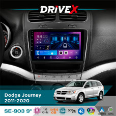 Штатна магнітола для Dodge Journey 2011-2020 DriveX SE-903 QLED 9" Android 8-ядерний 4+64Гб SIM-картка 3G/4G DSP 4x50W(TDA7851) бездротовий CarPlay та AndroidAuto