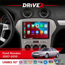 Штатна магнітола для Ford Mondeo 2007-2010 DriveX UN8 QLED 10" Android 4-ядерний 2x32Гб 4x45W бездротовий CarPlay та AndroidAuto