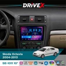 Штатна магнітола для Skoda Octavia 2004-2013 DriveX SE-1011 QLED 10" Android 4-ядерний 4+64Гб DSP 4x50W(TDA7851) бездротовий CarPlay та AndroidAuto