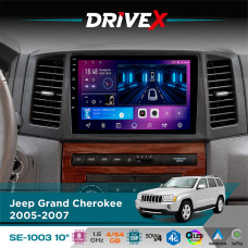 Штатна магнітола для Jeep Grand Cherokee 2005-2007 DriveX SE-1003 QLED 10" Android 8-ядерний 4+64Гб SIM-картка 3G/4G DSP 4x50W(TDA7851) бездротовий CarPlay та AndroidAuto
