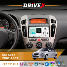 Штатна магнітола для KIA Ceed 2007-2009 DriveX S7 2K QLED 9" Android 8-ядерний 2.7ГГц 6x64Гб SIM-картка 3G/4G AK7808 AB 4x50W DSP AK7739 VELVET бездротовий CarPlay та AndroidAuto