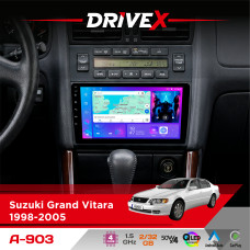 Штатна магнітола для Suzuki Grand Vitara 1998-2005 DriveX A-903 QLED 9" Android 4-ядерний 2+32Гб 4x50W(TDA7851) бездротовий CarPlay та AndroidAuto