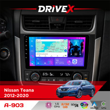 Штатна магнітола для Nissan Altima 2012-2018 DriveX A-903 QLED 9" Android 4-ядерний 2+32Гб 4x50W(TDA7851) бездротовий CarPlay та AndroidAuto