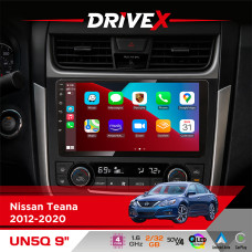 Штатна магнітола для Nissan Teana 2012-2020 DriveX UN5 QLED 9" Android 4-ядерний 2+32Гб 4x45W бездротовий CarPlay та AndroidAuto