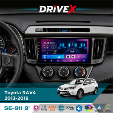 Штатна магнітола для Toyota RAV4 2013-2019 DriveX SE-911 4+64Гб QLED 9" Android 4-ядерний 4x50W(TDA7851) DSP бездротовий CarPlay та AndroidAuto