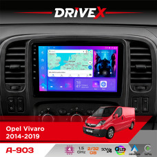 Штатна магнітола для Renault Trafic 2014-2021 DriveX A-903 QLED 9" Android 4-ядерний 2+32Гб 4x50W(TDA7851) бездротовий CarPlay та AndroidAuto