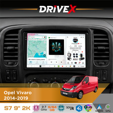 Штатна магнітола для Renault Trafic 2014-2021 DriveX S7 2K QLED 9" Android 8-ядерний 2.7ГГц 6x64Гб SIM-картка 3G/4G AK7808 AB 4x50W DSP AK7739 VELVET бездротовий CarPlay та AndroidAuto