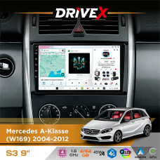 Штатна магнітола для Mercedes Vito (W639) 2006-2014 DriveX S3 QLED 9" Android 8-ядерний 1.6ГГц 4x64Гб SIM-картка 3G/4G 7388 4x45W ASP TM2313 бездротовий CarPlay та AndroidAuto