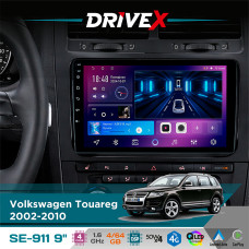 Штатна магнітола для Volkswagen Touareg 2002-2010 DriveX SE-911 4+64Гб QLED 9" Android 4-ядерний 4x50W(TDA7851) DSP бездротовий CarPlay та AndroidAuto