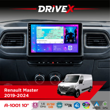 Штатна магнітола для Opel Movano 2019-2021 DriveX A-1001 10" Android 4-ядерний 2+32Гб 4x45W бездротовий CarPlay та AndroidAuto