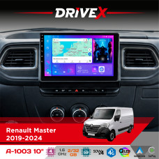 Штатна магнітола для Opel Movano 2019-2021 DriveX A-1003 QLED 10" Android 2+32Гб 4-ядерний 4x50W(TDA7851) бездротовий CarPlay та AndroidAuto